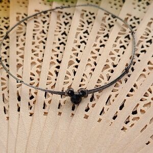 Unique Vintage Black Beaded Bracelet